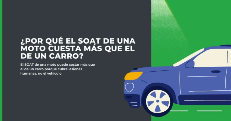 ¿Por qué el SOAT de una moto cuesta más que el de un carro