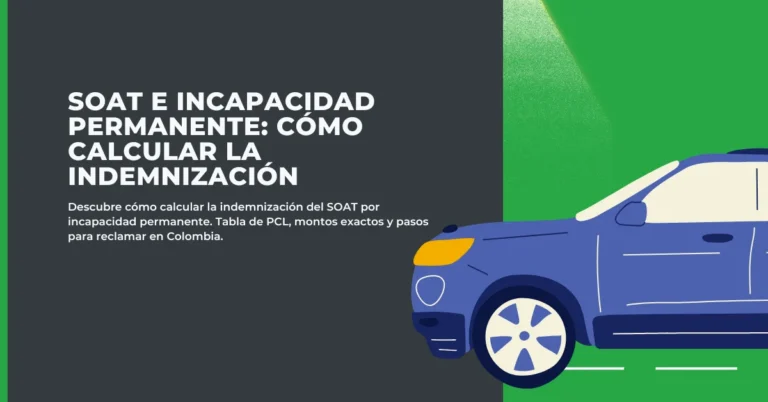 SOAT e incapacidad permanente: calcular indemnización